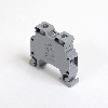 Morsetto di connessione a vite 10 mm² per guida DIN, 2 fili, grigio