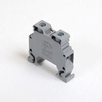Morsetto di connessione a vite 10 mm² per guida DIN, 2 fili, grigio-Leggi tutto