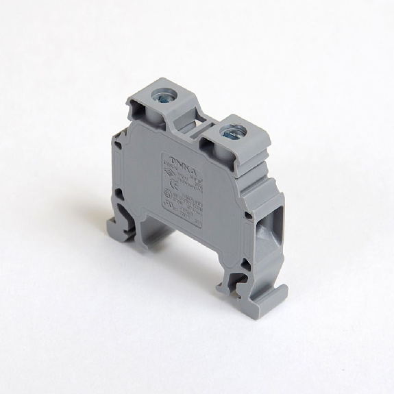 Morsetto di connessione a vite 10 mm² per guida DIN, 2 fili, grigio-Leggi tutto