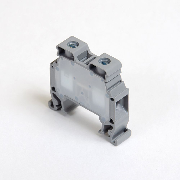 Morsetto di connessione a vite 10 mm² per guida DIN, 2 fili, grigio-Leggi tutto