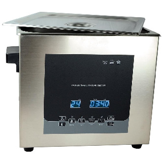 Bac nettoyeur à ultrasons avec chauffage, Volume: 5 L-Lire la description