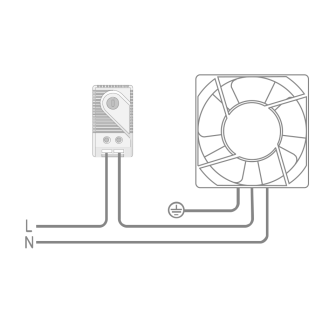 Thermostat bimétallique à commutation NO, plage de réglage 0-60°C-Lire la description