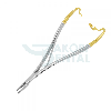 Porte-aiguille chirurgical 170 mm avec inserts en carbure de tungstène