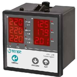 Dreiphasiges digitales Multimeter 250 A-Beschreibung lesen