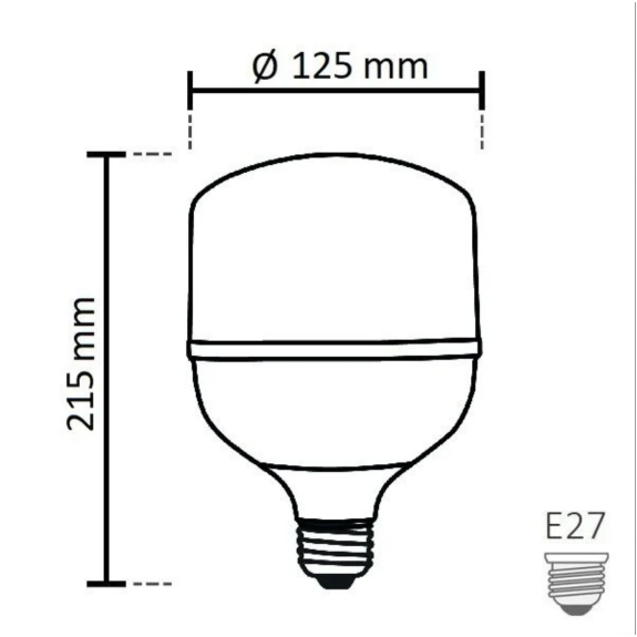 Ampoule LED 50W E27 6500K 4290 Lm-Lire la description