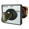 Interruptor rotativo con llave 20 A 3 polos