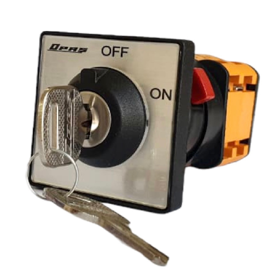 Interruptor rotativo con llave 20 A 3 polos-Leer más