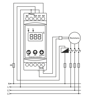 Thermostat sur rail DIN avec capteur externe-Lire la description