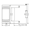 Thermostat sur rail DIN avec capteur externe
