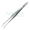 Pince à tissus courbée 125mm en acier inoxydable