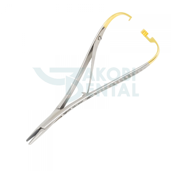 Porte-aiguille chirurgical 140 mm avec inserts en carbure de tungstène-Lire la description
