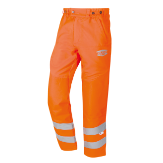 PANTALON DEBROUSSAILLAGE HV ORANGE-Lire la description