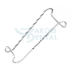 Divaricatore guance in acciaio inox 135mm