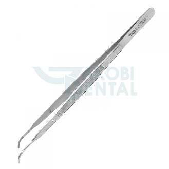 Pinza per tessuti anatomica curva in acciaio inossidabile 180mm-Leggi tutto