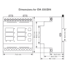 Dreiphasen-DIN-Digitalmultimeter 250 A