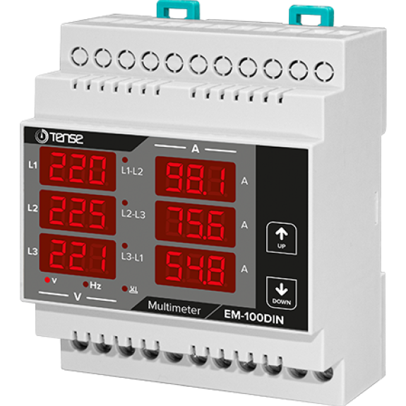 Dreiphasen-DIN-Digitalmultimeter 250 A-Beschreibung lesen