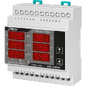 Dreiphasen-DIN-Digitalmultimeter 250 A-Beschreibung lesen