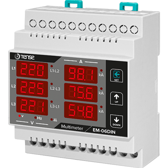 Dreiphasen-DIN-Digitalmultimeter 250 A-Beschreibung lesen