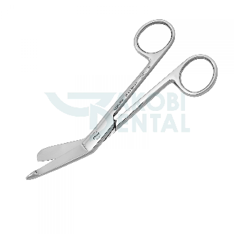 Forbici per bendaggi angolate 145 mm in acciaio inossidabile-Leggi tutto