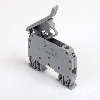 Bornier à fusible à vis 6 mm² gris
