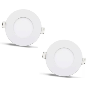 Panneau LED rond encastré 3W 270 lm blanc chaud-Lire la description