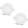 Panneau LED rond encastré 3W 270 lm blanc chaud