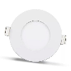 Panneau LED rond encastré 3W 270 lm blanc chaud