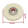 Aufhängerolle 64 x 8 x 10 mm