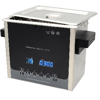 Bac nettoyeur à ultrasons avec chauffage, Volume: 13 L-Lire la description