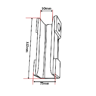 Insert de patin de guidage pour rainures rondes-Lire la description