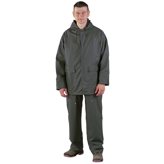 Coverguard - Ensemble de pluie vert en PU (Pack de 10) Coverguard - Ensemble de pluie vert en PU (Pack de 10)-Lire la description