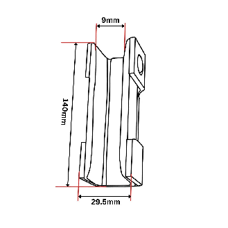 Inserto per pattini guida standard pieghevole-Leggi tutto