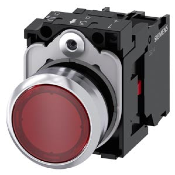 Pulsante luminoso rosso 22 mm-Leggi tutto