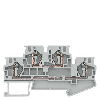 Morsetto passante a due piani 4mm² grigio
