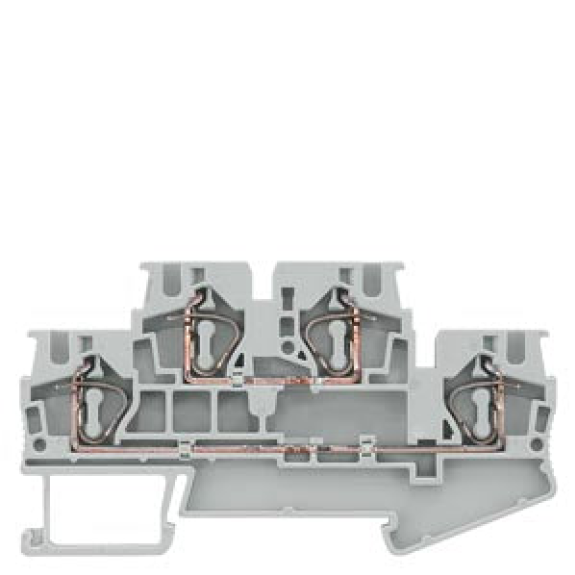 Morsetto passante a due piani 4mm² grigio-Leggi tutto