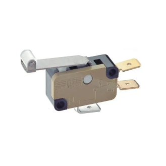 Mikroschalter 12A mit Wechslerkontakt und langem Arm mit Rolle-Beschreibung lesen