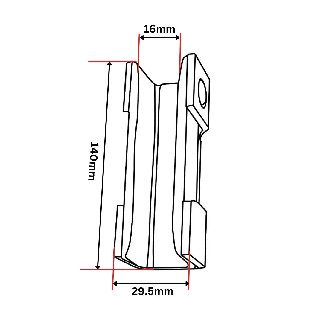 Standard-Führungseinsatz 140 x 29,5 x 30 mm-Beschreibung lesen