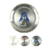 Bouton d'appel bleu convexe universel