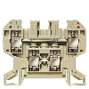Morsetto componibile passante 2 poli 6,5 mm