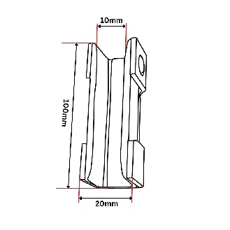 Führungskufeneinsatz 100x20x64 mm-Beschreibung lesen