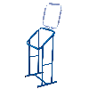 Recyclingbehälter 240L mit 40° Neigung