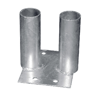 Bodenplatte für Bauzäune 130x160mm-Beschreibung lesen