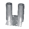 Bodenplatte für Bauzäune 130x160mm