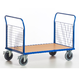 Gitter-Doppelstirnwandwagen 1000x600mm, Tragkraft 600kg-Beschreibung lesen