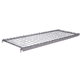 Etagenboden aus Drahtgitter mit Scannerleiste für Kommissionierwagen 1250x460mm-Beschreibung lesen