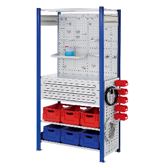 Steckregal 2000x1000x500mm enzianblau-Beschreibung lesen
