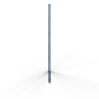 Absperrpfosten aus verzinktem Stahlrohr Ø42x2,5mm-Beschreibung lesen