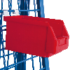 Materialkiste rot 140x230x130mm für Werkstückwagen