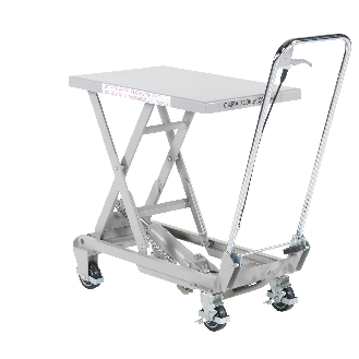Hubtisch hydraulisch aus Aluminium 100 kg-Beschreibung lesen