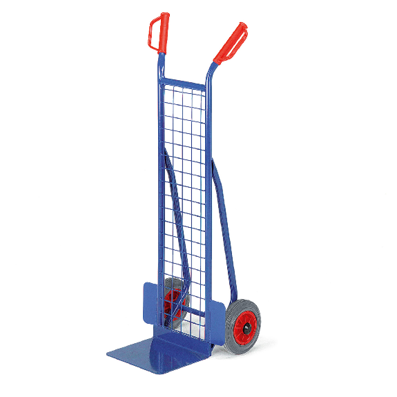 Kleine Gitter-Stapelkarre aus Stahlrohr, 300 mm Schaufelbreite-Beschreibung lesen